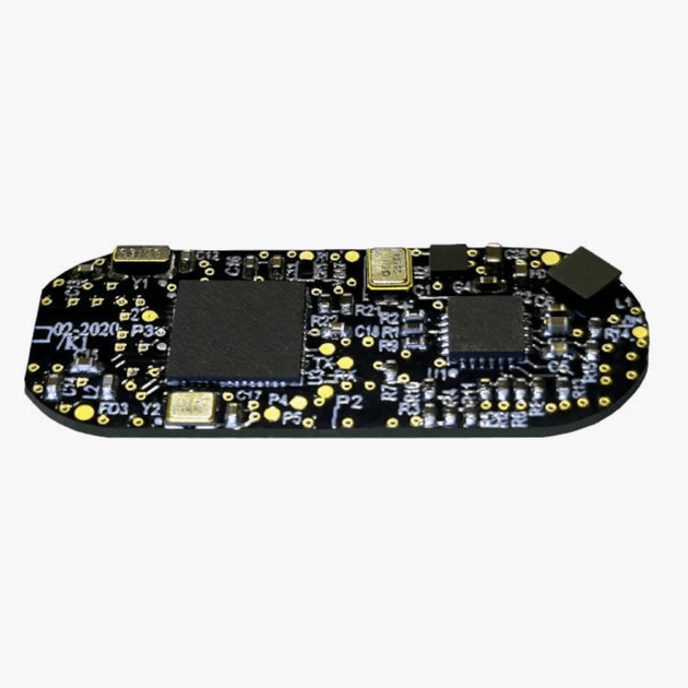 Close-up shot of the insides of sun-a-wear UV tracker without protective case